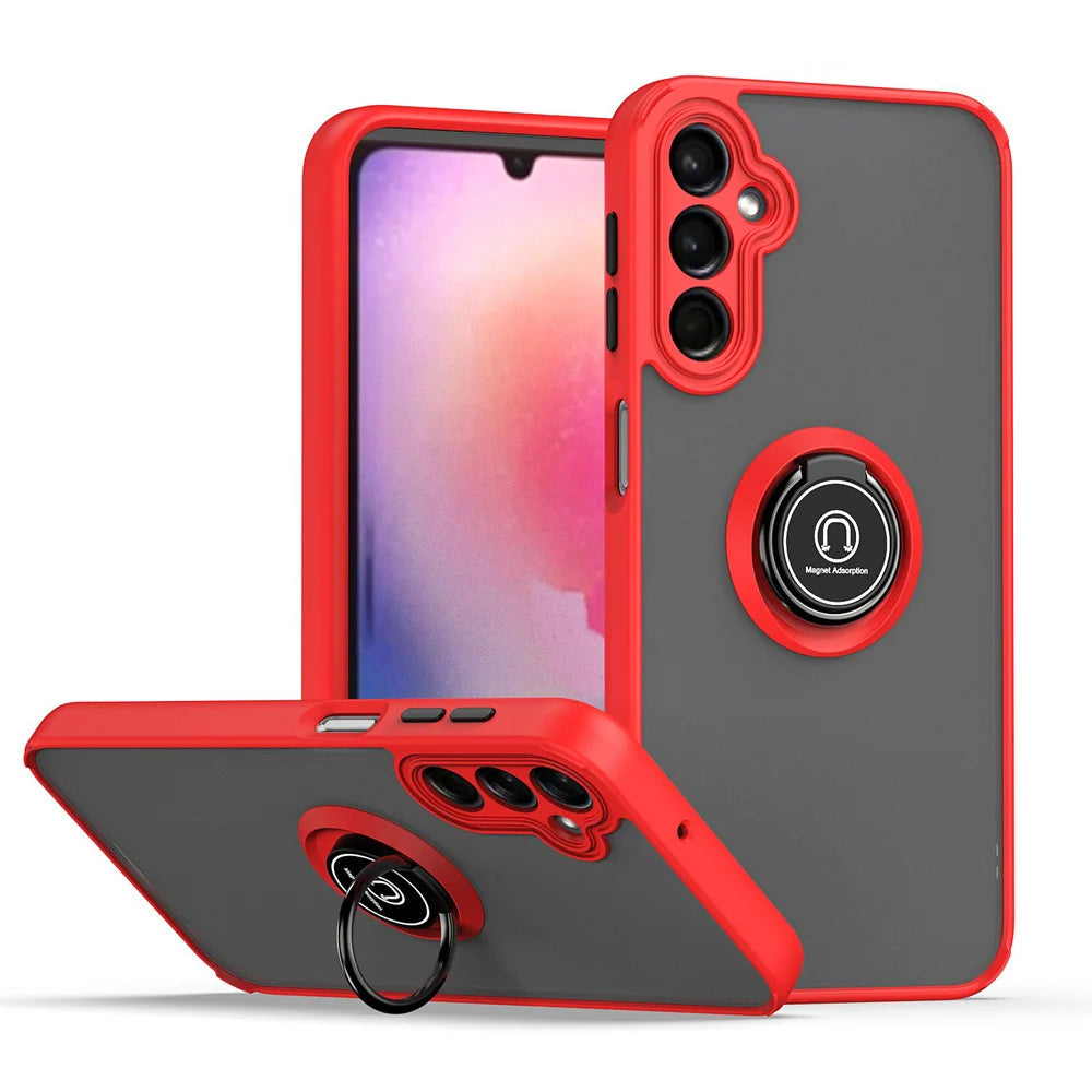 Coque avec anneau mat pour Samsung Galaxy A35 5G Coque avec anneau mat pour Samsung Galaxy A35 5G
